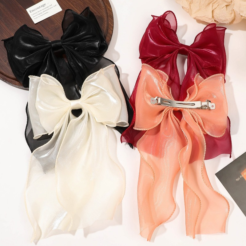 Ribbon Bow Gift - 1pc Off - White Mesh Ribbon