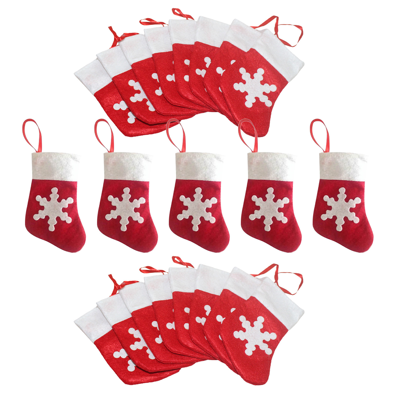 24Pcs Small Christmas Stocking - Christmas Stocking Hanging recension och pris