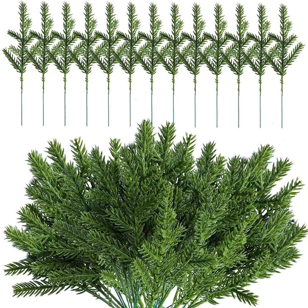 10PCS Christmas Artificial Nor - Christmas Wreath Fake recension och pris