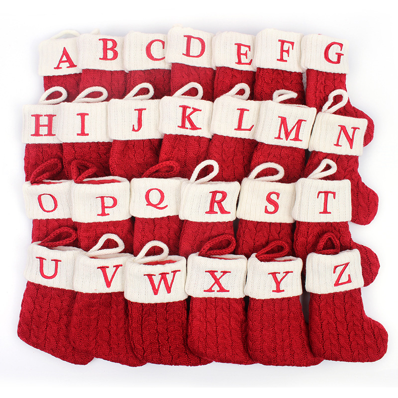 1P Christmas Socks Knitting Al - Christmas Stocking Hanging recension och pris