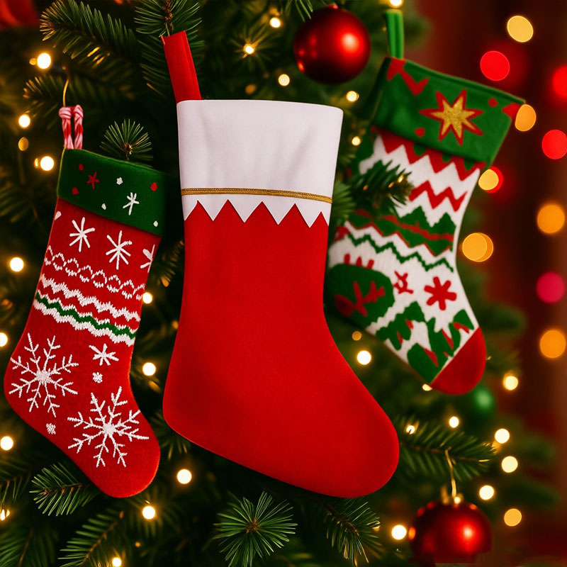Holiday Christmas Stocking Fir - Christmas Stocking Hanging recension och pris