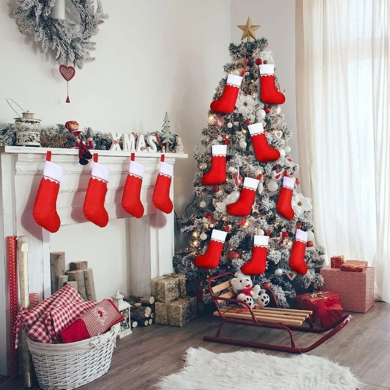 Holiday Christmas Stocking Fir - Christmas Stocking Hanging recension och pris