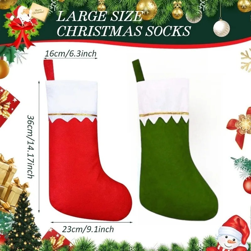 Holiday Christmas Stocking Fir - Christmas Stocking Hanging recension och pris