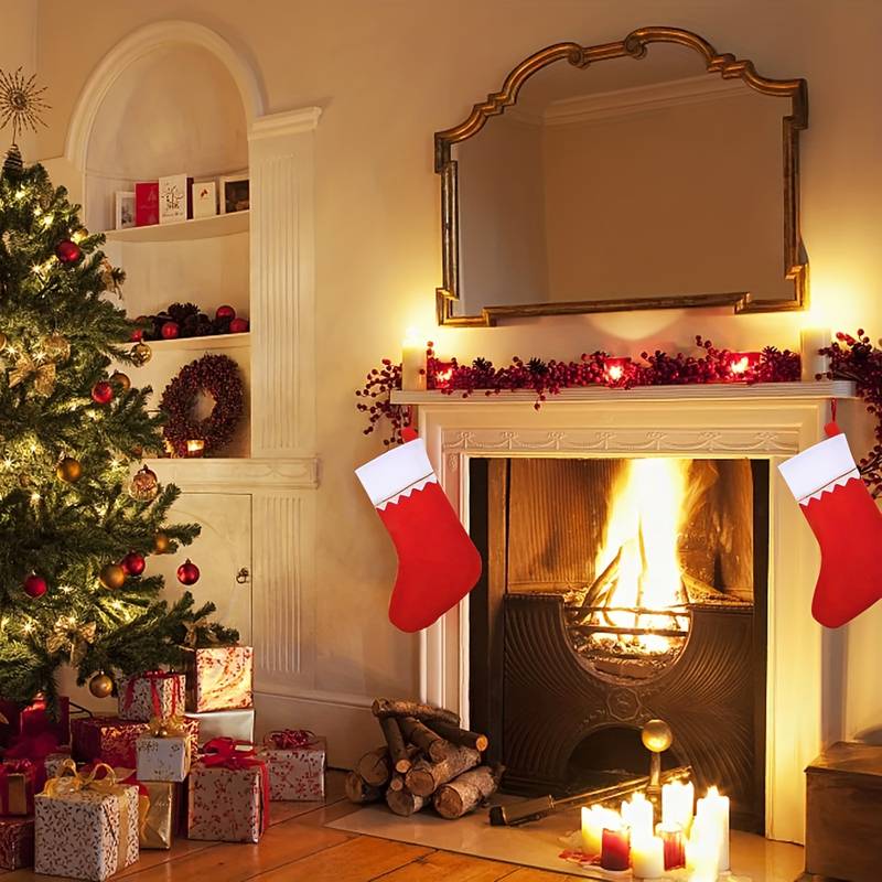 1/3/6pcs Christmas Stockings,  - Christmas Stocking Hanging recension och pris