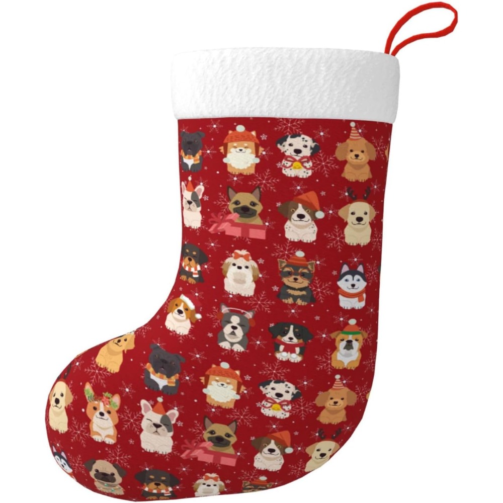 Cute Christmas Dogs Christmas  - Christmas Stocking Hanging recension och pris
