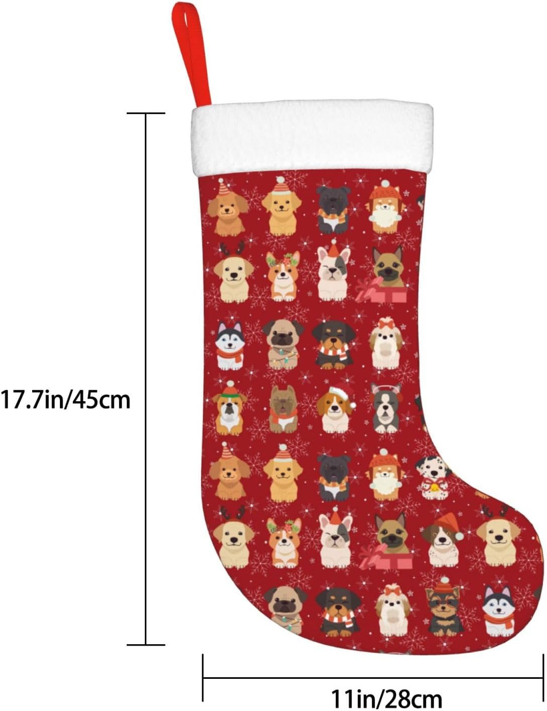 Cute Christmas Dogs Christmas  - Christmas Stocking Hanging recension och pris