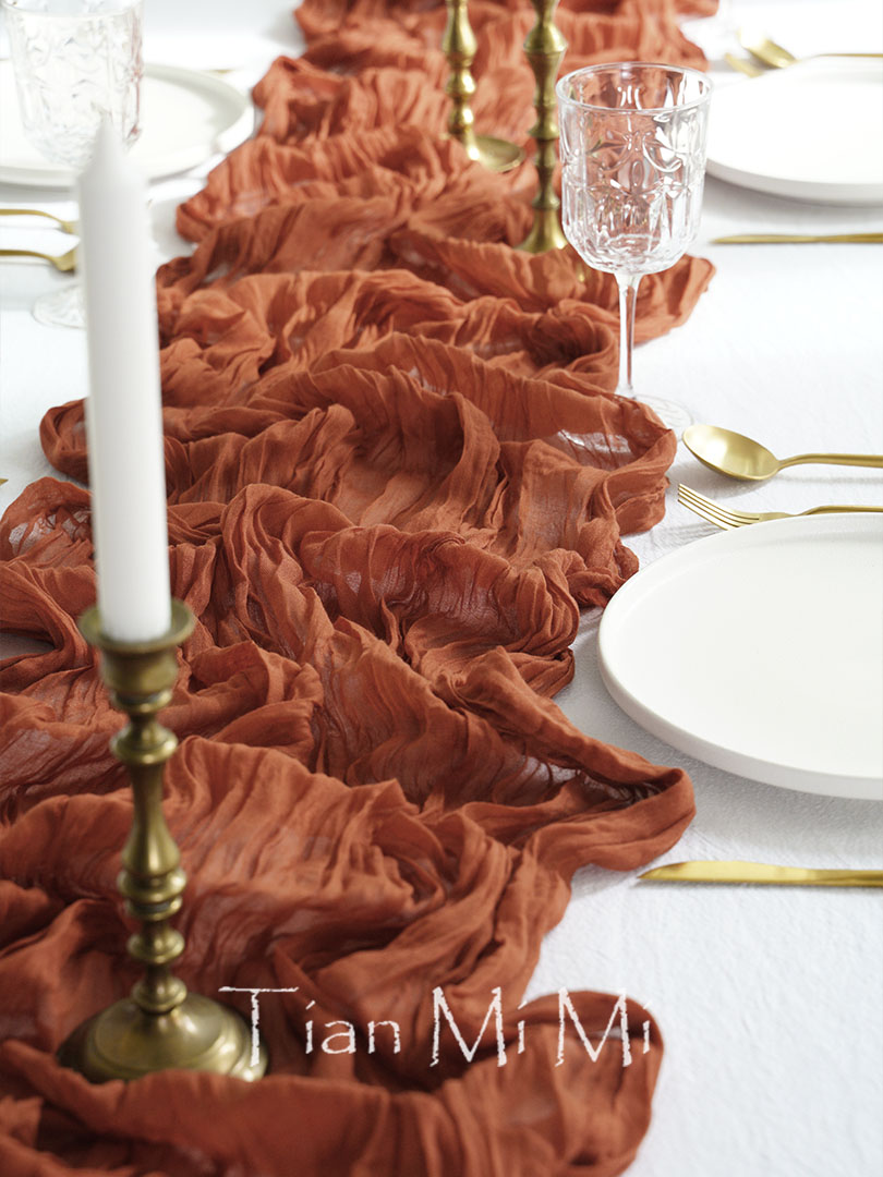Semi-Sheer Gauze Table Runner  - Christmas Table Runner recension och pris