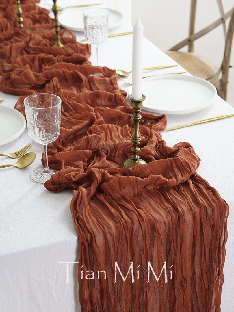 Semi-Sheer Gauze Table Runner  - Christmas Table Runner recension och pris