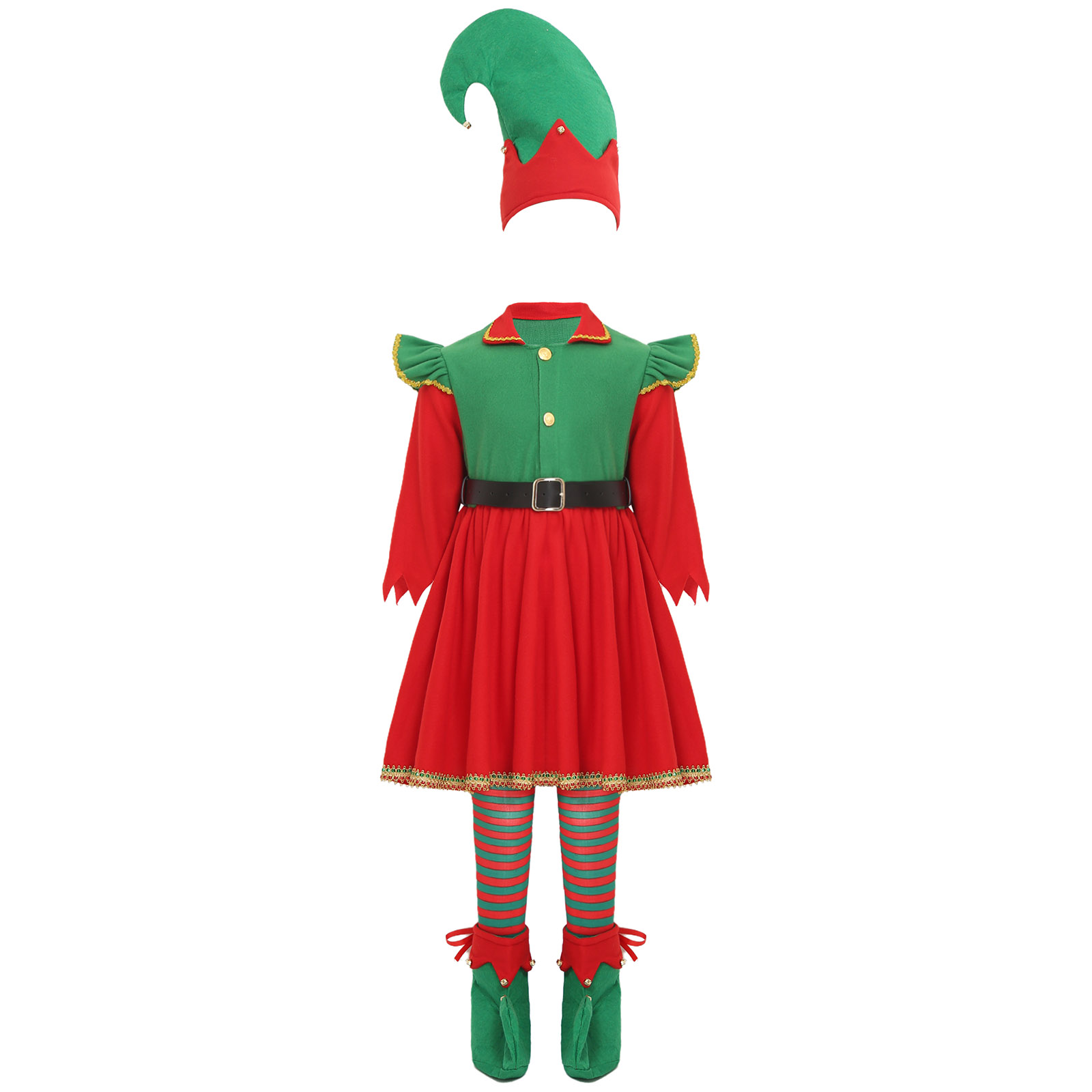 Elf Girl Christmas Costume San - Elf Costume Christmas recension och pris