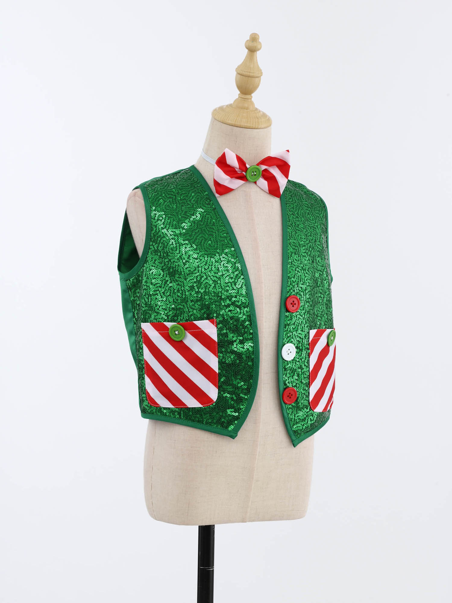 Boys Christmas Sequin Santa El - Elf Costume Christmas recension och pris