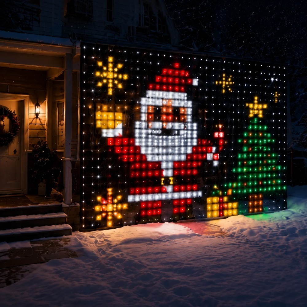 Smart RGB LED Curtain Lights B - Led Fairy String Lights recension och pris