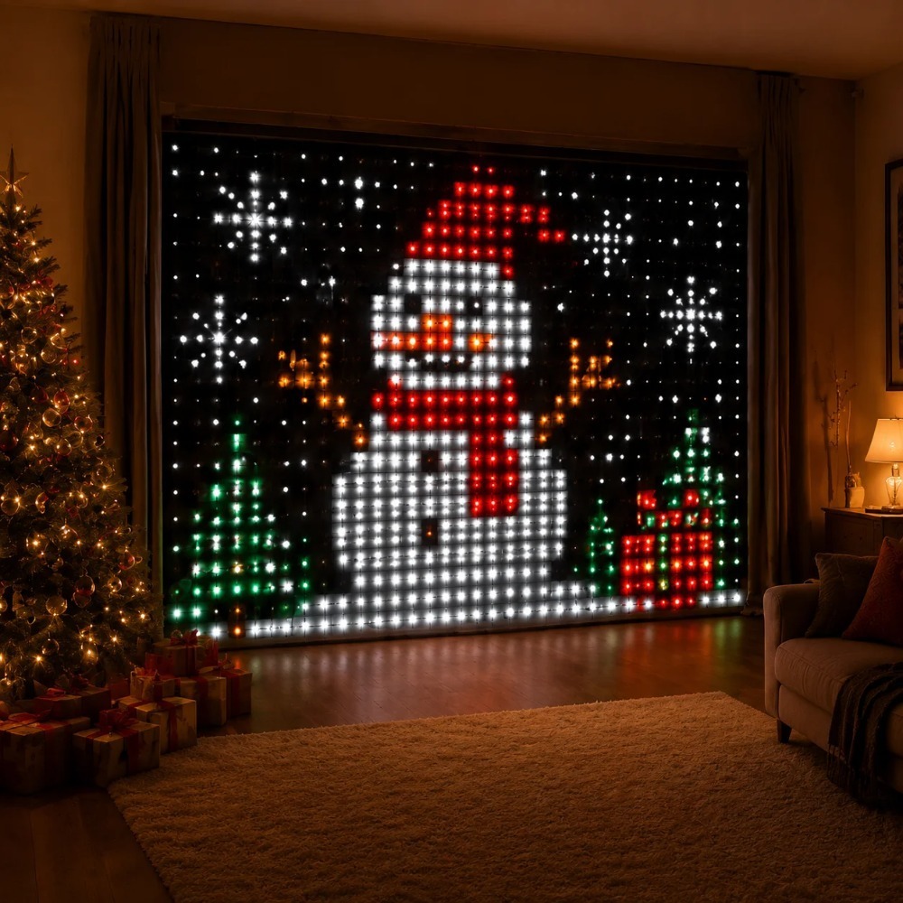 Smart RGB LED Curtain Lights B - Led Fairy String Lights recension och pris