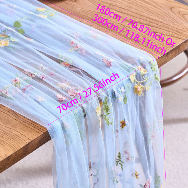 Vintage Colorful Embroidered L - Christmas Table Runner recension och pris