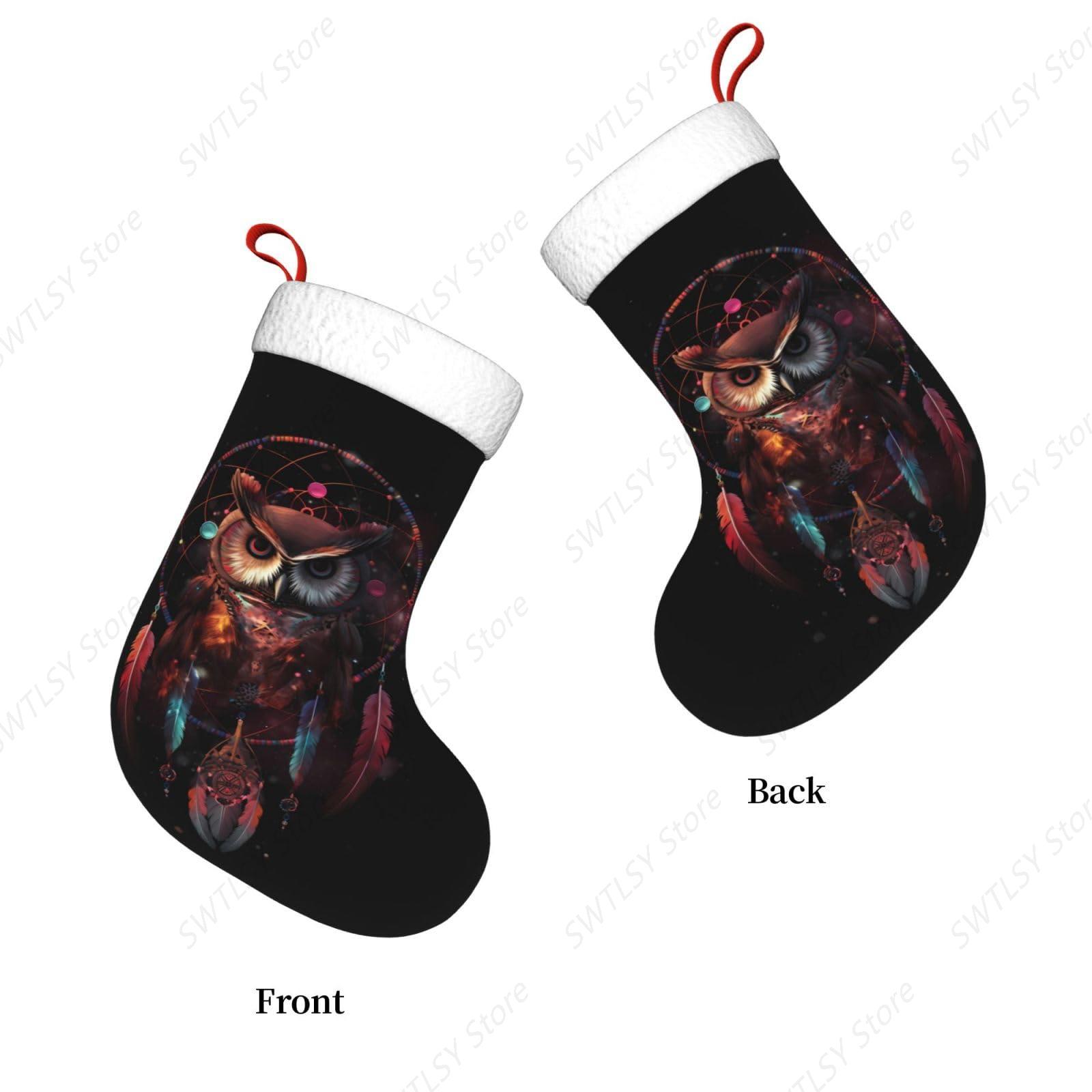 Owl Rainbow Catcher Large Chri - Christmas Stocking Hanging recension och pris
