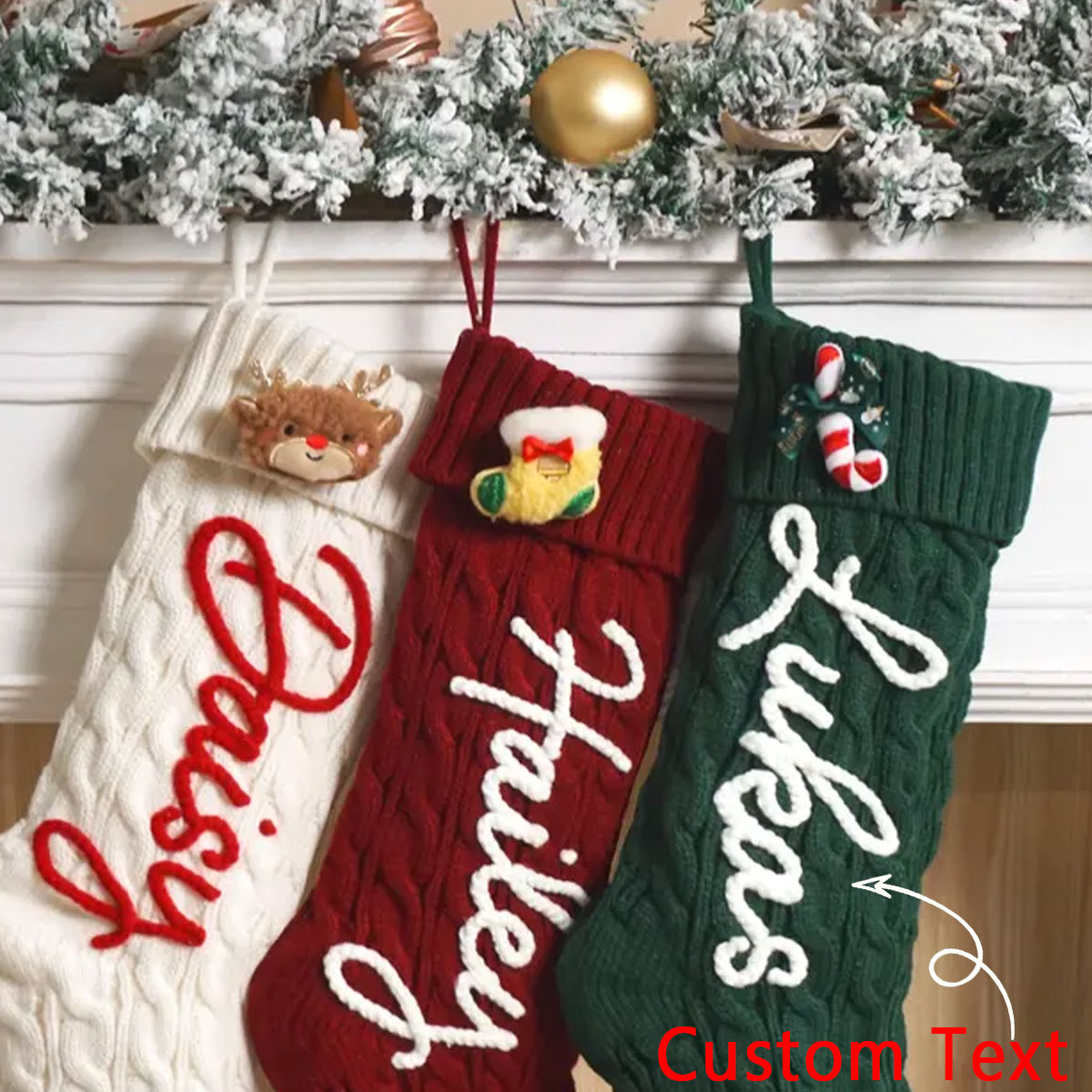 1PC Christmas Decorative Stock - Christmas Stocking Hanging recension och pris